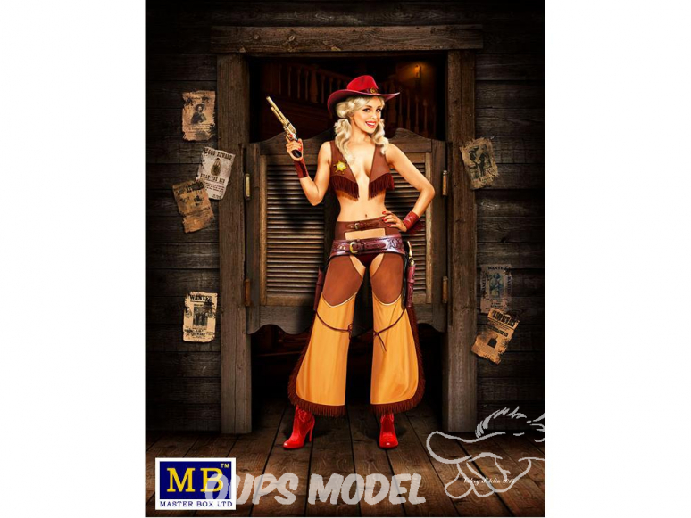 Master Box personnages 24018 SERIE PIN-UP - MARSHAL JESSIE 1/24