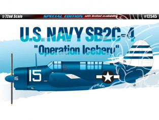 Academy maquette avion 12545 U.S. Navy SB2C-4 Operation Iceberg 1/72