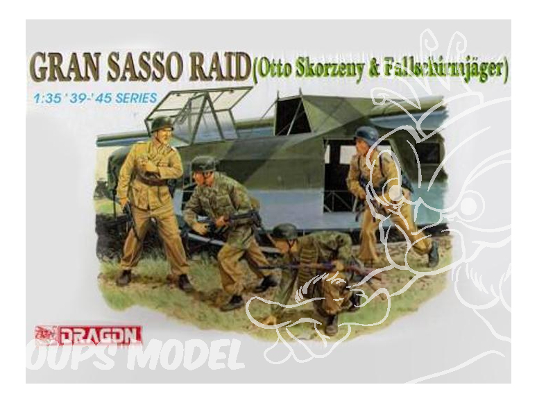 dragon maquette militaire 6094 gran sasso raid 1/35