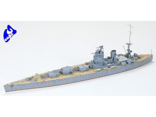 TAMIYA maquette bateau 77502 British Rodney Battleship 1/700