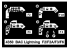 Cmk kit d&#039;amelioration 4350 BAC LIGHTNING F2/F2A/F3/F6 - SET COCKPIT 1/48