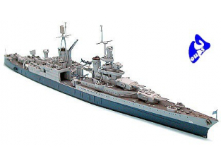 TAMIYA maquette bateau 31804 U.S. Navy CA-35 Indianapolis 1/700