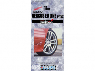 Fujimi maquette voiture 192963 Jantes Versus EU Line V-152 18" et pneus 1/24