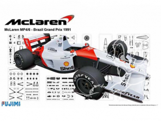 Fujimi maquette voiture 91693 McLaren MP4/6 Grand Prix Bresil 1991 1/20