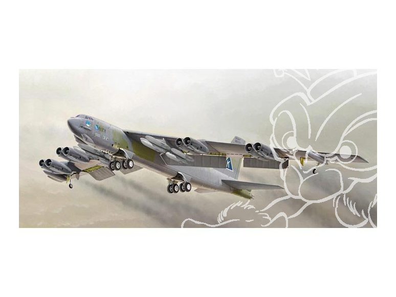 Italeri maquette avion 1378 B-52G Stratofortress 1/72