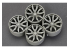 HOBBY DESIGN AMELIORATION 03-0389 4 jantes resine Forgiato Artigli-ECL pour LP700 1/18