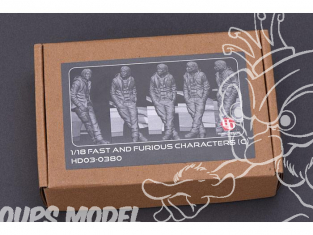 HOBBY DESIGN Conversion 03-0380 Mr Han fast and Furious 1/18