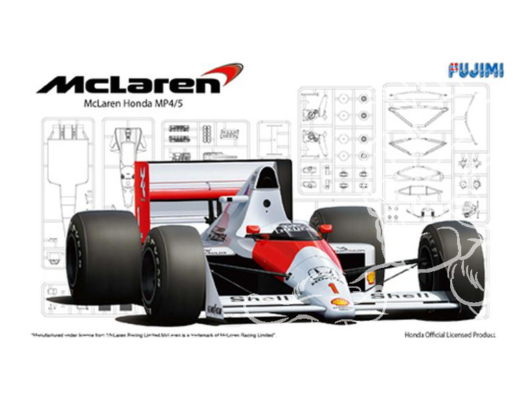 Fujimi maquette voiture 91938 McLaren MP4/5 Grand Prix Monaco / Espagne 1/20