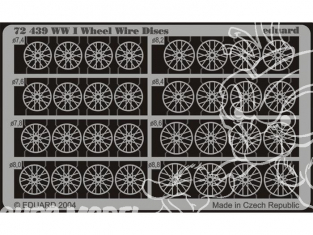 Eduard photodecoupe 72439 WWI WHEEL WIRE DISCS 1/72