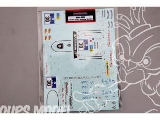 HOBBY DESIGN decal 04-0071 Decalques MP4-12C GT3 Gemballa n°30 2012 1/24