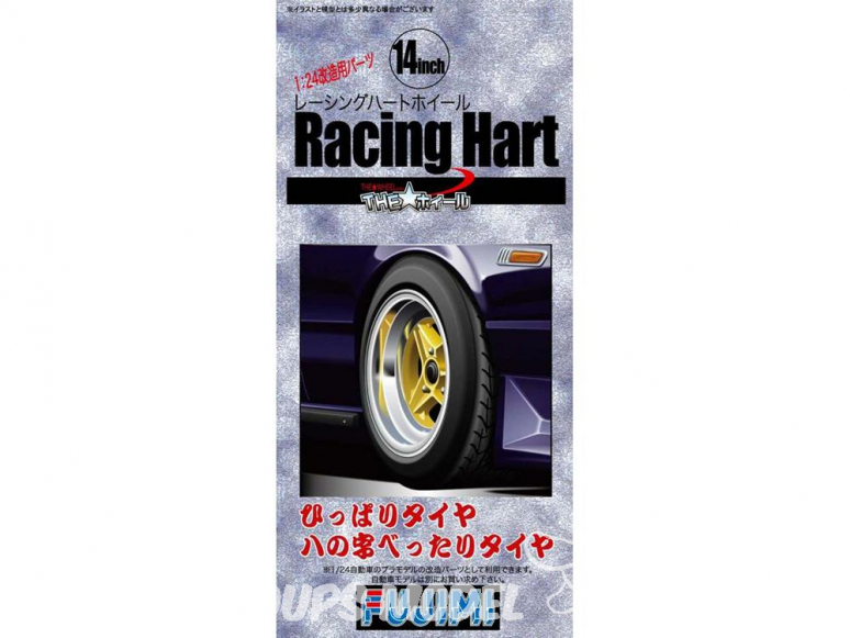 Fujimi maquette voiture 193359 Jantes Racing Hart 14" et pneus 1/24