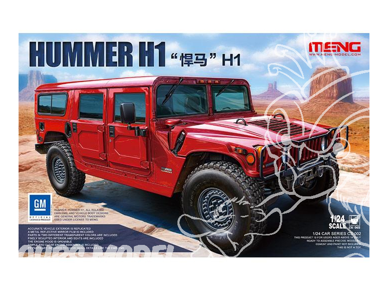 Meng maquette voiture CS-002 Hummer H1 1/24