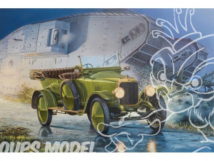 Roden maquette militaire 735 VAUXHALL TYPE D 1917 1/72