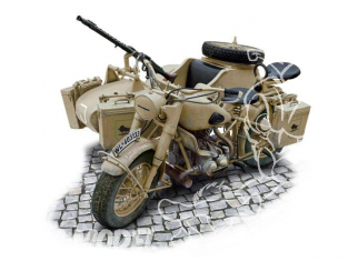 Italeri maquette moto 7403 BMW ou Zundap side-car militaire WWII 1/9