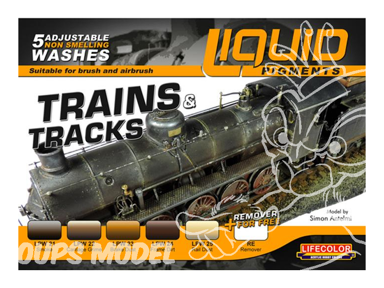 Lifecolor peinture LP05 LIQUID PIGMENTS SERIES Pigments Trains et Rails