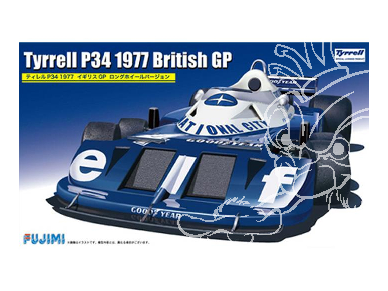 Fujimi maquette voiture 91914 Tyrrell P34 1977 GP Grande Bretagne 1/20