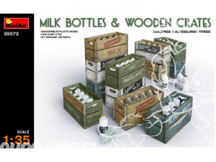 Mini Art maquette militaire 35573 Caisses et bouteilles de lait 1/35