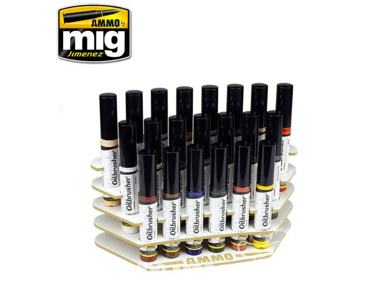 Mig Jimenez accessoire peinture 8020 Presentoir pour Oilbrushers 10ml