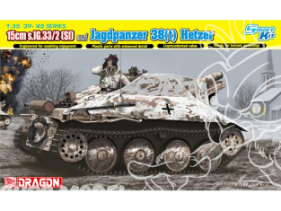 Dragon maquette militaire 6489 15cm s.IG.33/2(Sf) auf Jagdpanzer 38(t) Hetzer Smart Kit 1/35