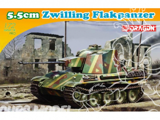 Dragon maquette militaire 7488 5.5cm Zwilling Flakpanzer 1/72