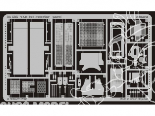 Eduard photodecoupe militaire 35535 Exterieur VAB 4x4 Heller 1/35