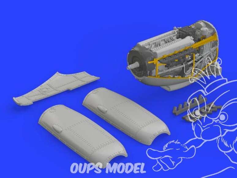 Eduard kit d'amelioration brassin 672126 Moteur Spitfire Mk.IX Eduard 1/72