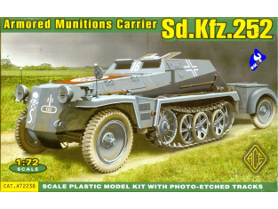 ACE maquettes militaire 72238 SdKfz.252 TRANSPORT DE MUNITIONS 1