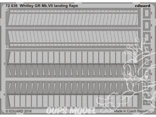 Eduard photodecoupe avion 72636 Volets d'atterrissage Whitley GR Mk.VII Airfix 1/72