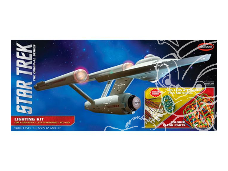 Polar Lights maquette Espace ka007 Star Trek U.S.S. Enterprise kit d'eclairage