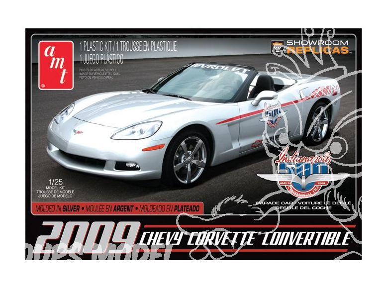 AMT maquette voiture 814 2009 Corvette Indy Parade Car 1/25