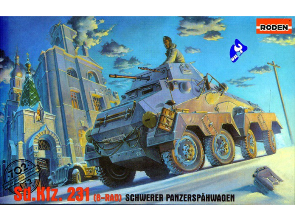 Roden maquette militaire 702 SdKfz 231 1/72
