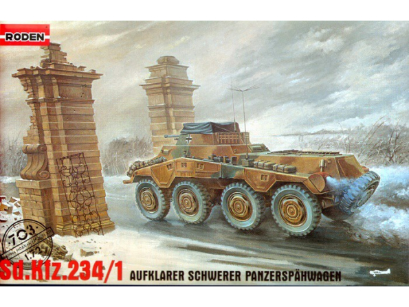Roden maquette militaire 703 SdKfz 234/1 1/72