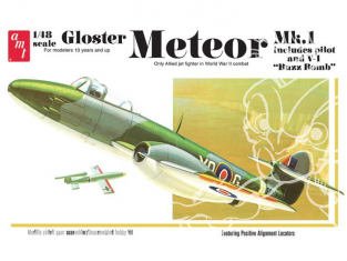 AMT maquette avion 825 Gloster Meteor MK.I 1/48