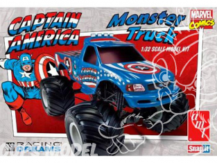 AMT maquette voiture 857 Monster truck Capitain America 1/32