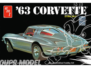 AMT maquette voiture 861 Chevy Corvette 1963 1/25