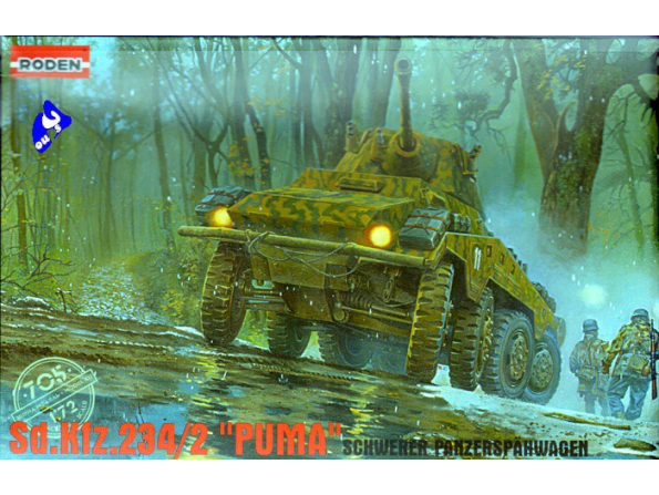 Roden maquette militaire 705 SdKfz 234/2 "PUMA" 1/72