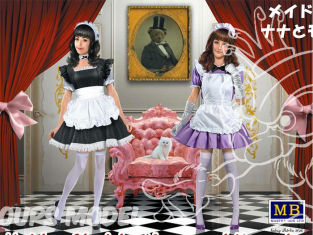 Master Box figurine 35186 NANA et MOMOKO SERVEUSES DE BAR MAID CAFE AKIHABARA (TOKYO) 1/35