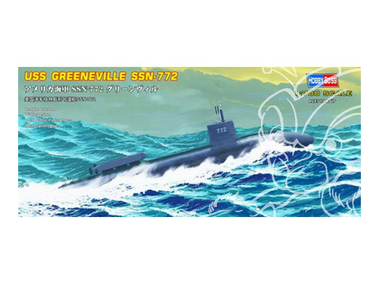 Hobby Boss maquettes sous-marin 87016 USS Greeneville (SSN-772) 1/700