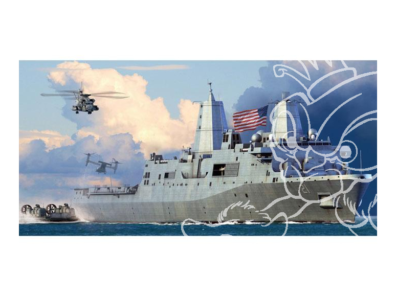 hobby boss maquette bateau 83415 USS New York LPD-21 1/700