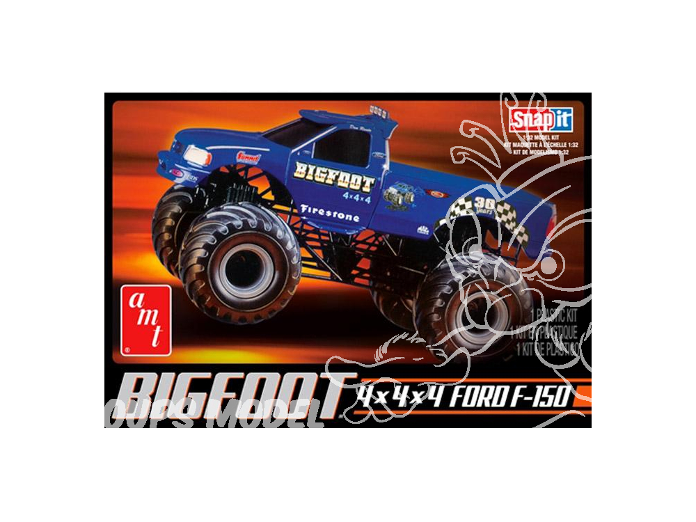 AMT maquette voiture 1351 USA-1 MONSTER TRUCK SNAP 1/32