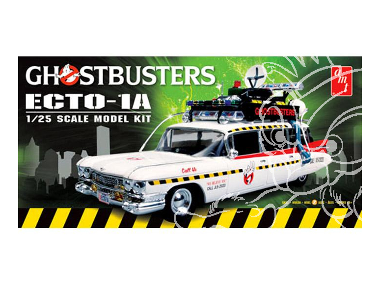 AMT maquette voiture 750 Ghostbusters Ecto-1A 1/25