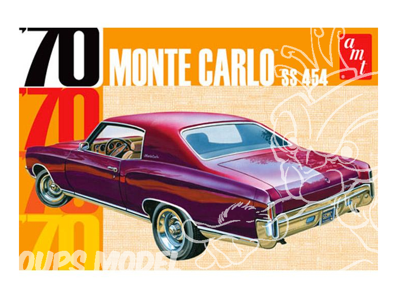 AMT maquette voiture 928 1970 Chevy Monte Carlo 1/25