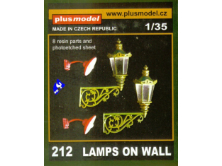 Plus Model 212 LAMPADAIRES MURAUX 1/35