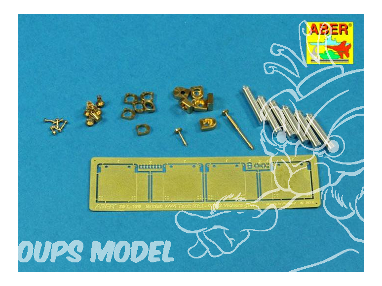 Aber 35L196 Barrels pour Tank Mk.I Femelle Takom 1/35