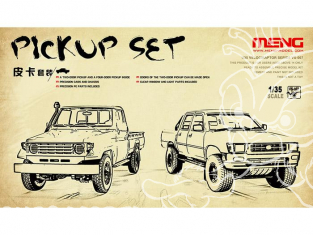 Meng maquette militaire VS-007 SET DE 2 X VEHICULES TYPES PICK UP 1/35