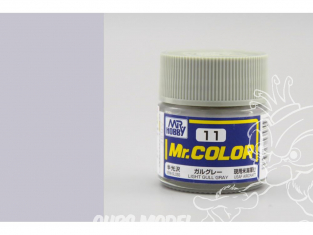 peinture maquette Mr Color C011 Gris mouette clair satiné 10ml