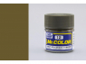peinture maquette Mr Color C012 Vert olive (1) satiné 10ml