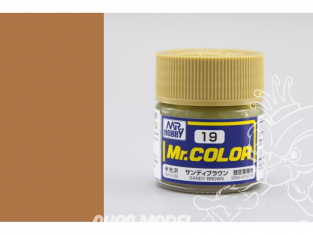 peinture maquette Mr Color C019 Sable brun satiné 10ml