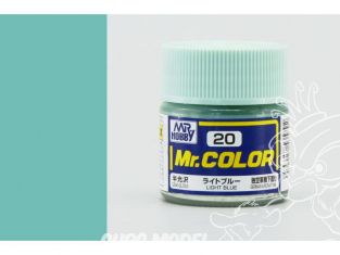 peinture maquette Mr Color C020 Bleu clair satiné 10ml