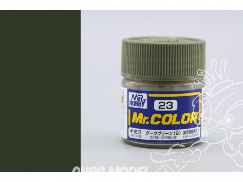 peinture maquette Mr Color C023 Vert foncé (2) satiné 10ml